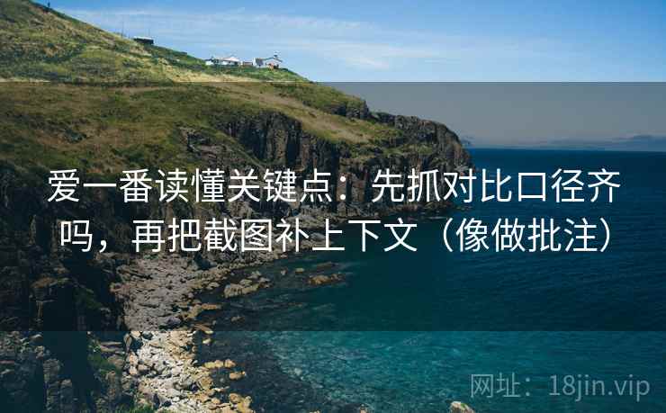爱一番读懂关键点：先抓对比口径齐吗，再把截图补上下文（像做批注）
