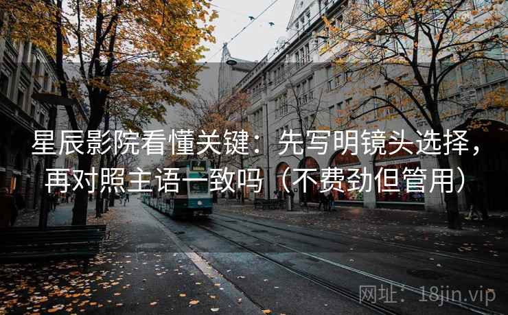 星辰影院看懂关键：先写明镜头选择，再对照主语一致吗（不费劲但管用）